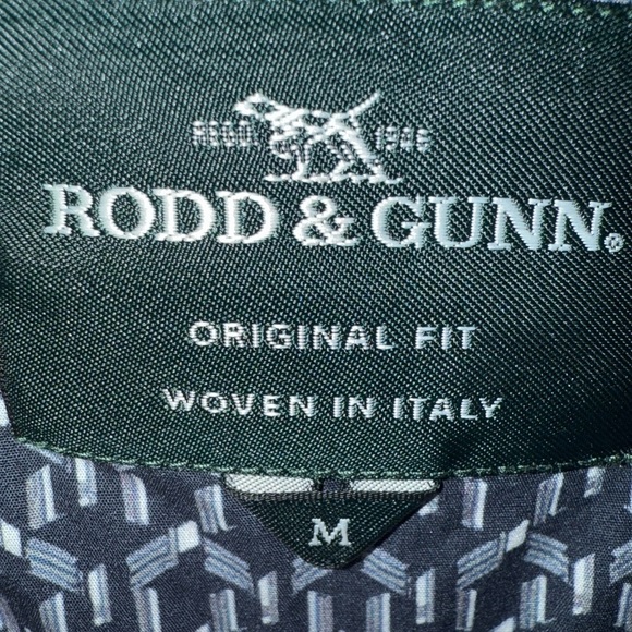 Rodd & Gunn Navy Geometric Button Down Shirt - Picture 2 of 7